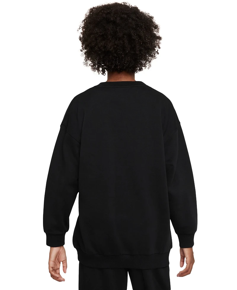 Nike Big Girls Sportswear Club Fleece Oversized-Fit Sweatshirt