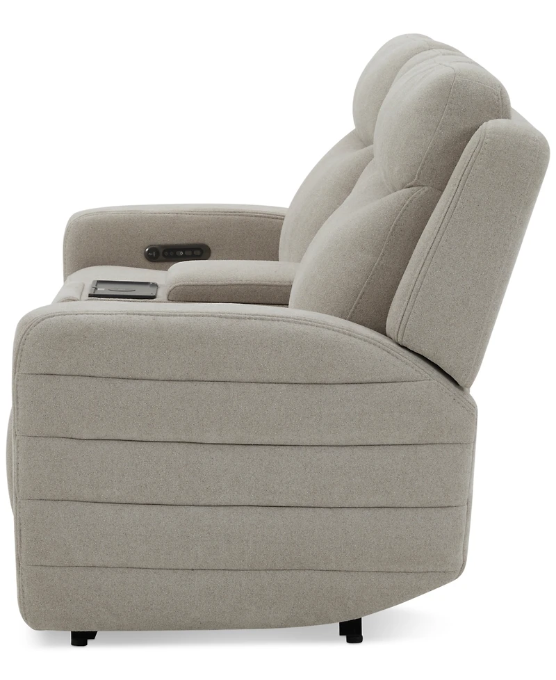 Kristyan3-Pc. Fabric Sofa with 2 Power Motion Chairs and Console, Exclusively at Macy's