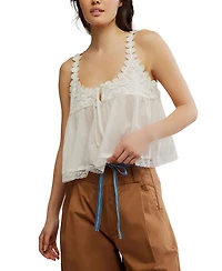 Free People Women's Stevie Lace-Trim Sleeveless Tank Top