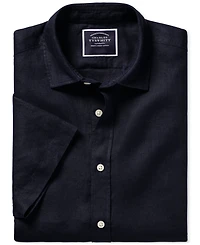 Charles Tyrwhitt Men's Slim-Fit Button-Down Linen Shirt