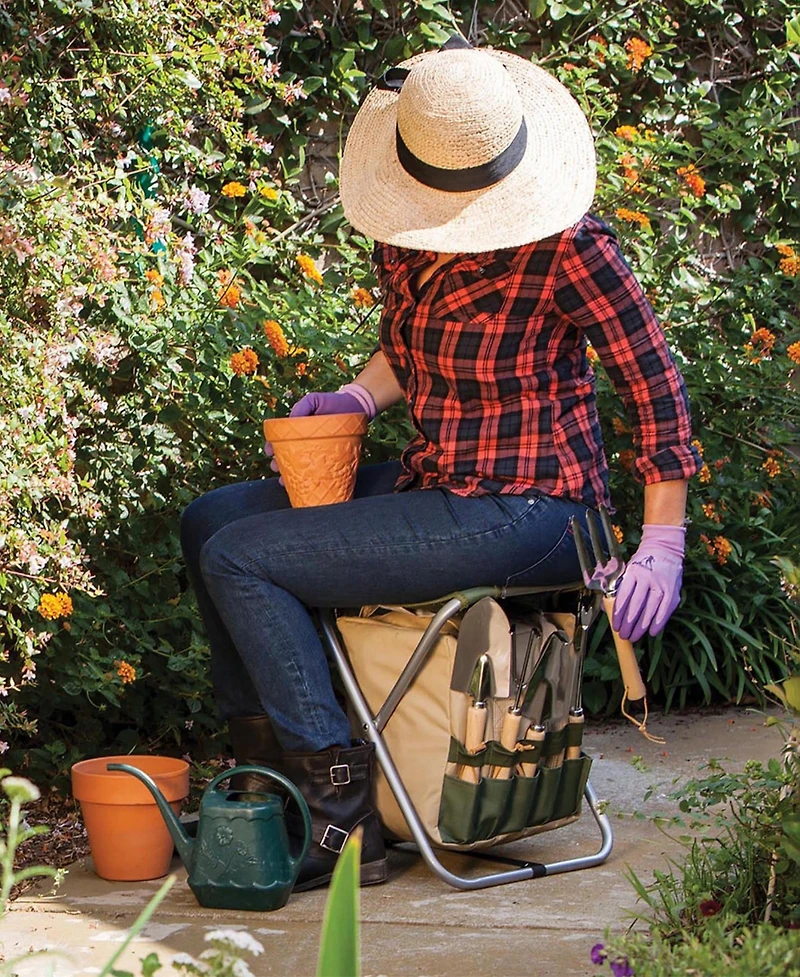 Oniva Disney Minnie Mouse Gardener Folding Seat with Tools