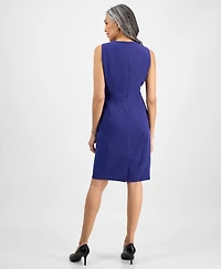 Kasper Women's Sleeveless Princess-Seam Sheath Dress