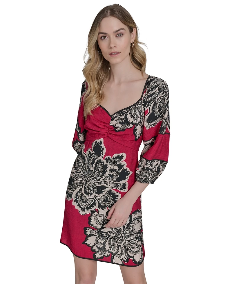 Vince Camuto Women's Printed Fit & Flare Dress