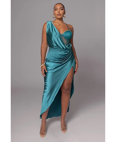 Jluxlabel Women's Anastacia Drape Maxi Dress