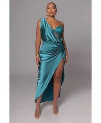 Jluxlabel Women's Anastacia Drape Maxi Dress