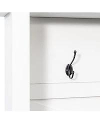 Farmhouse Hall Tree: Bench, Shelves, Hooks, & Shoe Storage