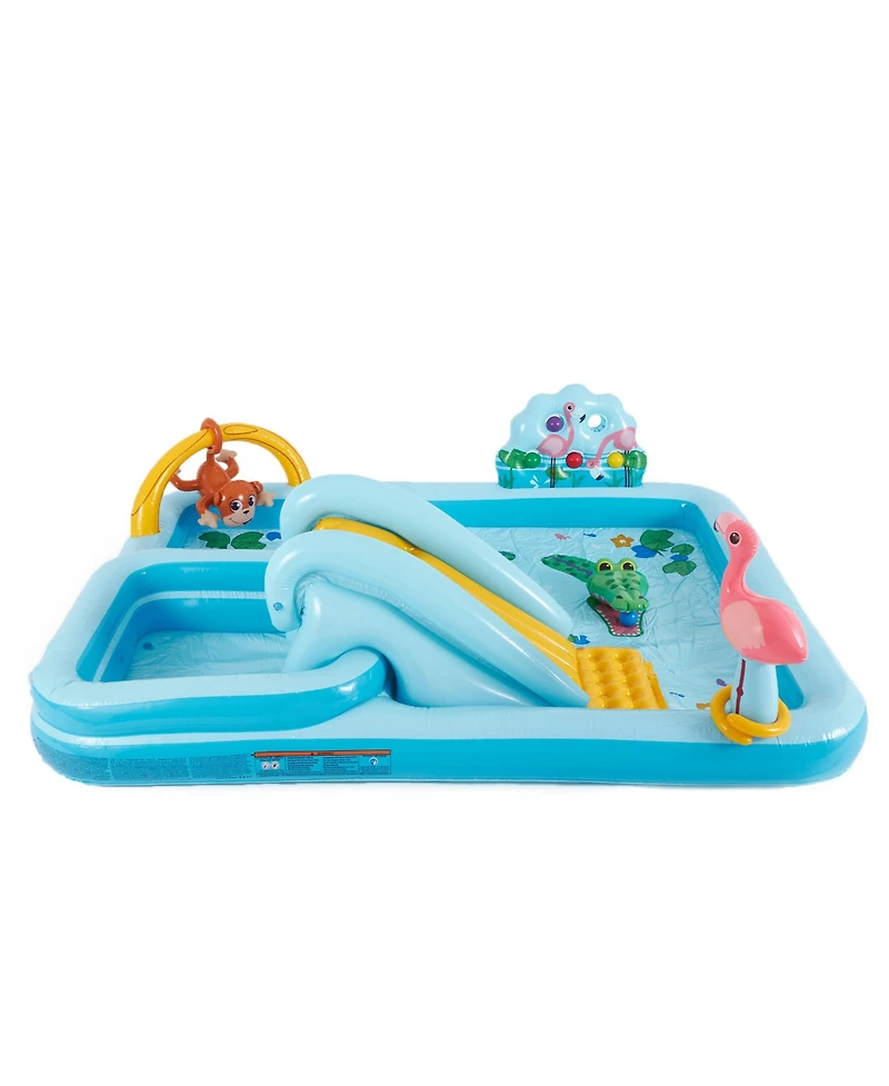 Intex 96" x 78" x 28" Inflatable Jungle Adventure Play Center Spray Kiddie Pool
