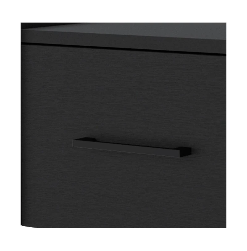 Floating Nightstand with One Drawer Faux Wood – Space-Saving Storage Solution