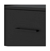 Floating Nightstand with One Drawer Faux Wood – Space-Saving Storage Solution