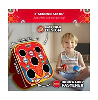 Backyard Arcade | 2-in-1 Bean Bag Toss Game for Kids w/ Carry Bag | 5-Second Setup & Storage | Carnival Games for Kids