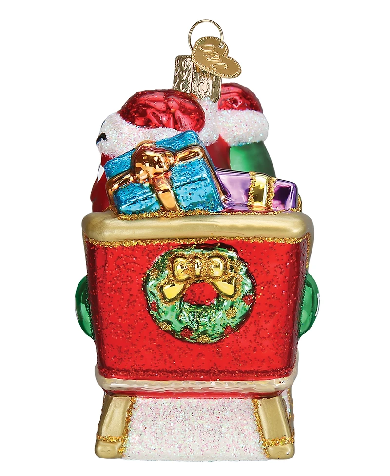 Old World Christmas 4" Mars Wrigley Candies M&M's in Sleigh Ornament