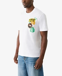 True Religion Men's Short Sleeve Freeway Patch T-Shirt