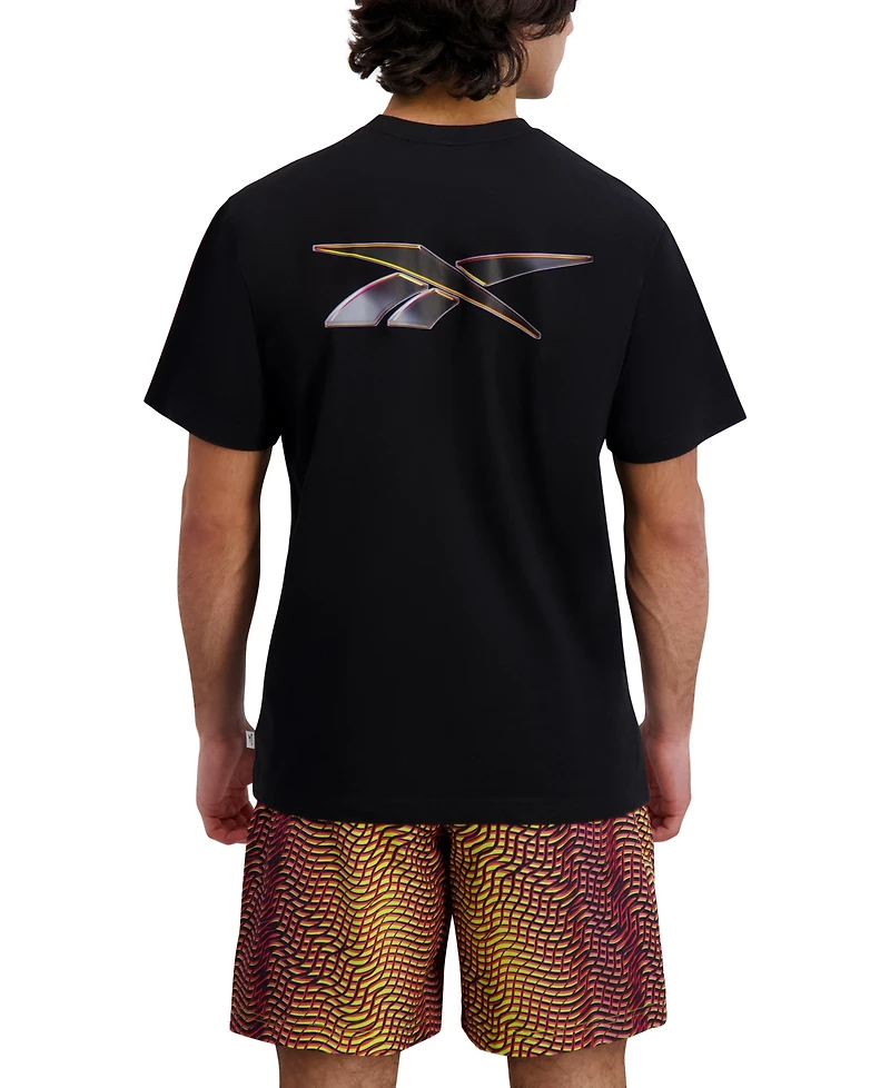 Reebok Men's Athlete Hype Logo Graphic Cotton T-Shirt