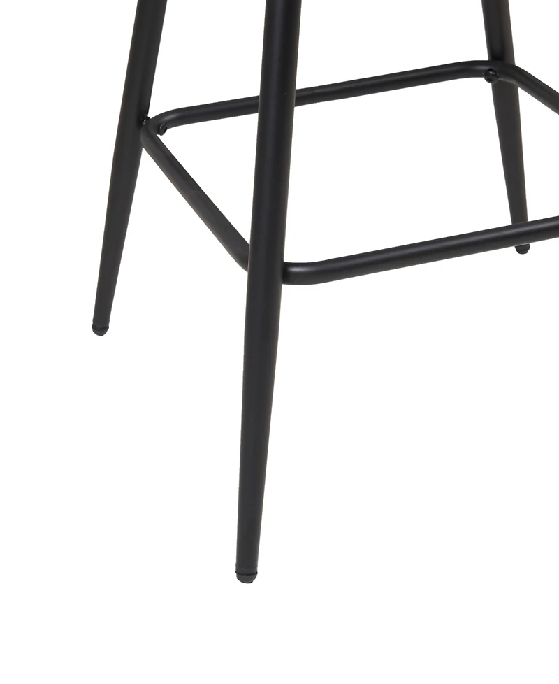Ink+Ivy 17.5" Wide Faux Leather Adams Swivel Counter Stool