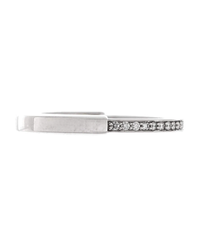 Pre-Owned Tiffany & Co. Lock Ring 18K White Gold with Diamonds