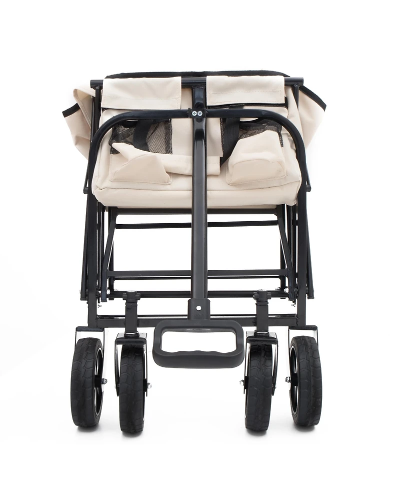 Collapsible Utility Wagon Cart - 225lb Capacity - Cream