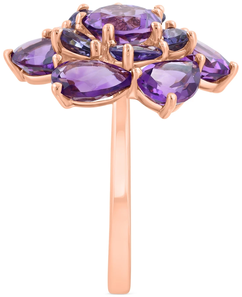 Effy Amethyst (5-1/10 ct. t.w.) & Iolite (3/4 ct. t.w.) Statement Ring in 14k Rose Gold