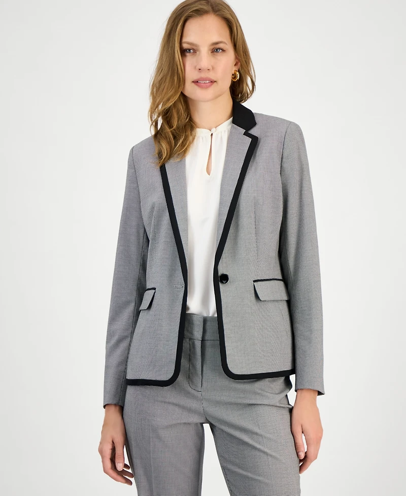 Kasper Women's Framed Single-Button Blazer, Regular & Petite