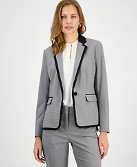 Kasper Women's Framed Single-Button Blazer, Regular & Petite