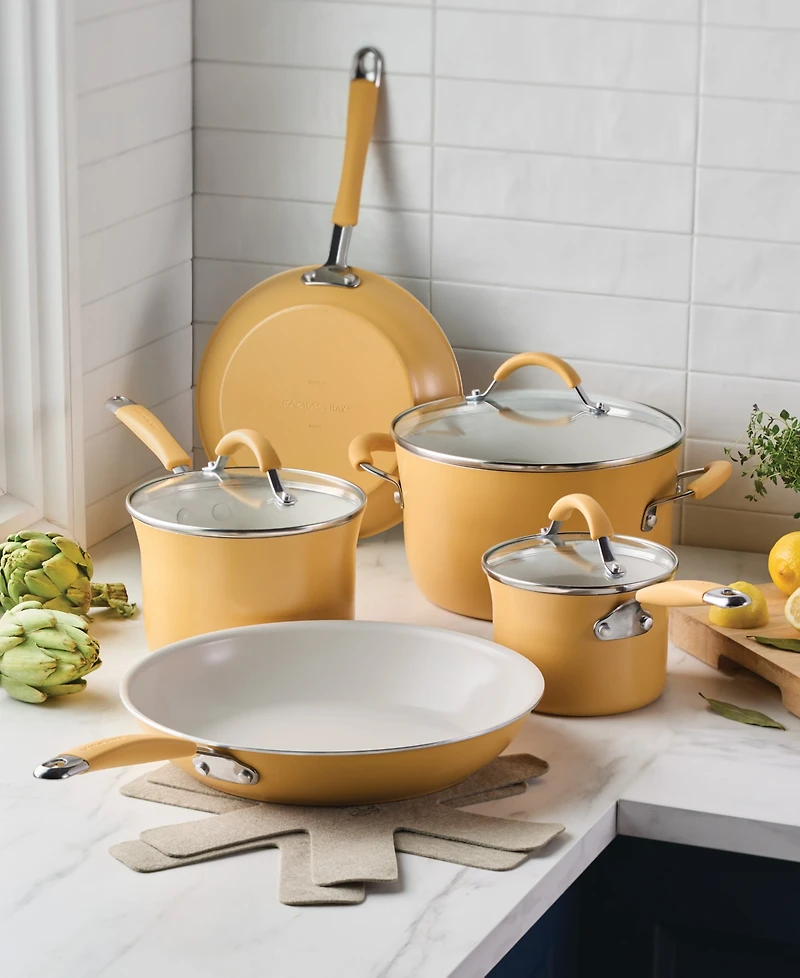Rachael Ray Cucina Ceramic Nonstick 10-Piece Cookware Set