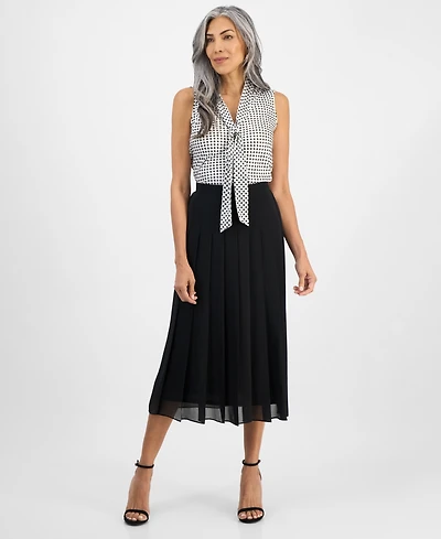 Kasper Women's Pleated Pull-On Skirt, Regular & Petite