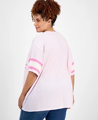 Grayson Threads, The Label Trendy Plus Varsity Hello Kitty T-Shirt