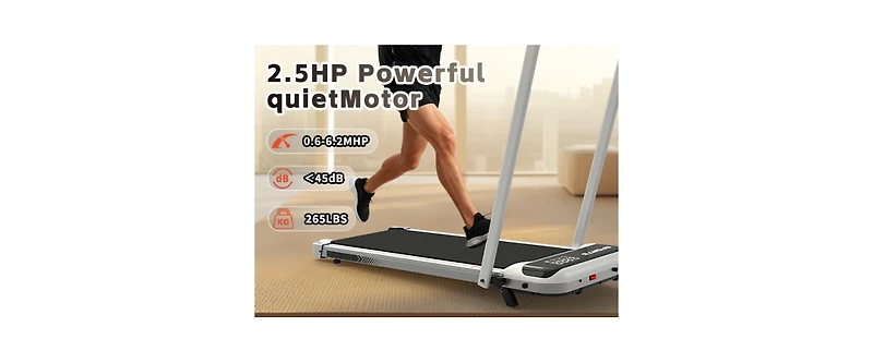 Walking Pad 300 lb Capacity, Walking Desk Treadmill for Home Office, Protable Treadmill Under Desk