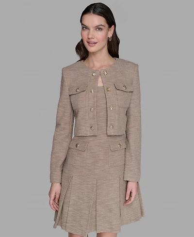 Karl Lagerfeld Paris Women's Knit Tweed Dress