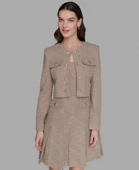 Karl Lagerfeld Paris Women's Knit Tweed Dress