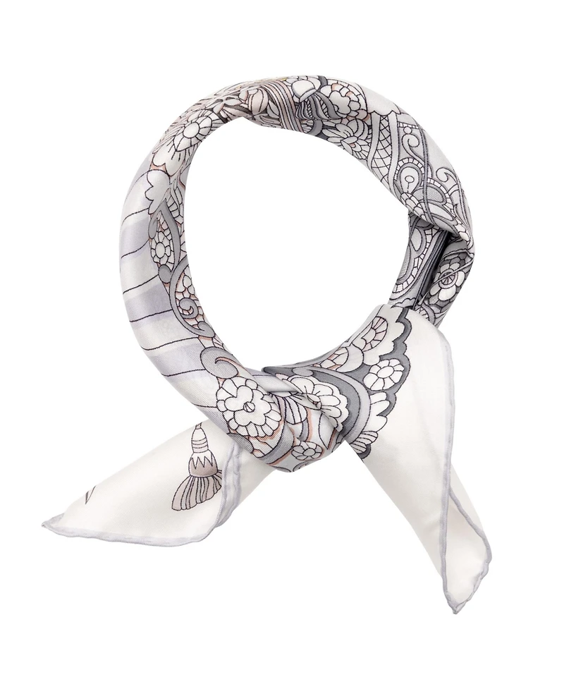 Venetian Fan - Silk Bandana for Women