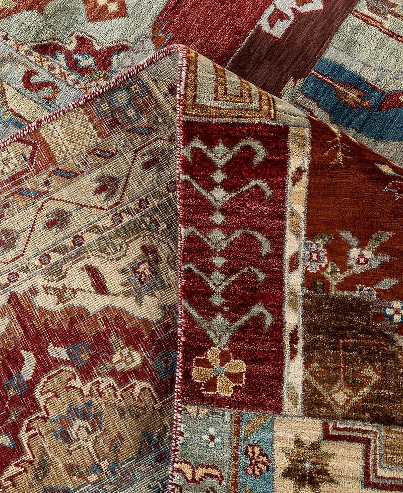 Adorn Hand Woven Rugs Indo Patchwork M5759 9'x12' Area Rug