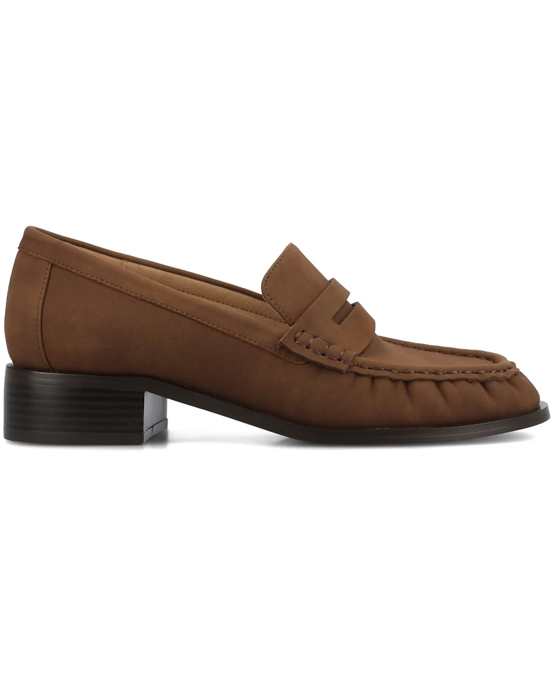 Journee Collection Women's Danna Round Toe Penny Loafers