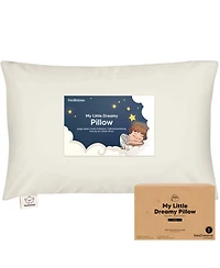 Jumbo Toddler Pillow with Pillowcase, 14X20 Soft Organic Pillows for Sleeping, Kids Travel