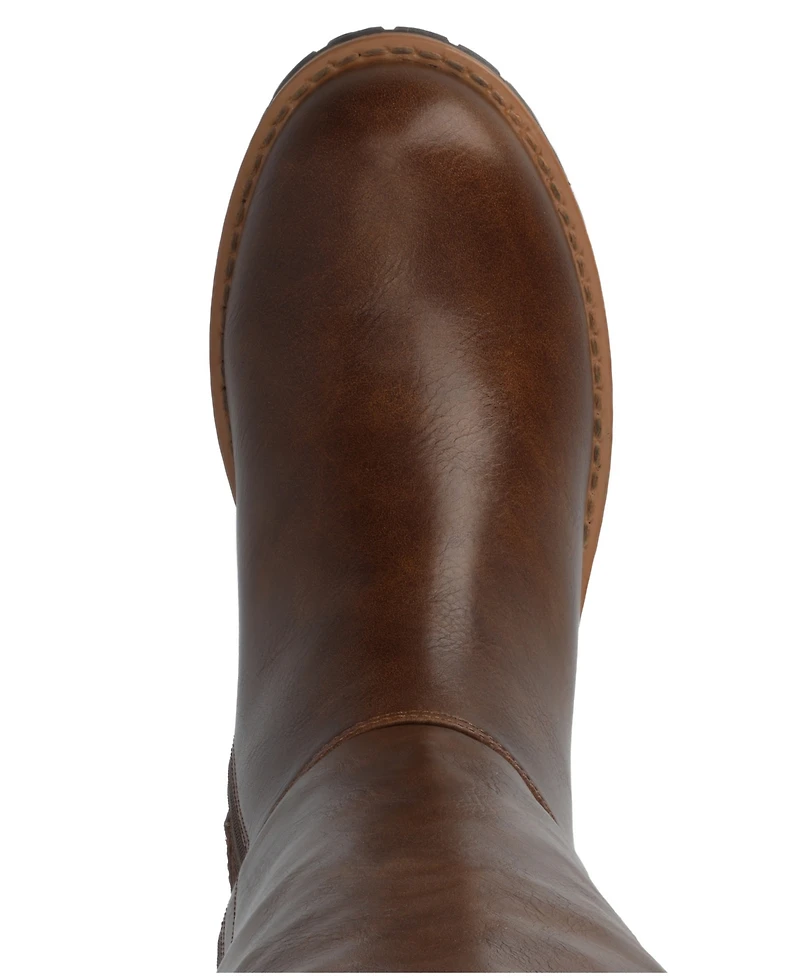 Journee Collection Women's Morrigan Elastic Stretch Round Toe Casual Boots