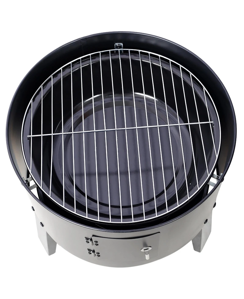 Charcoal Smoker Grill - 16" Vertical Bbq