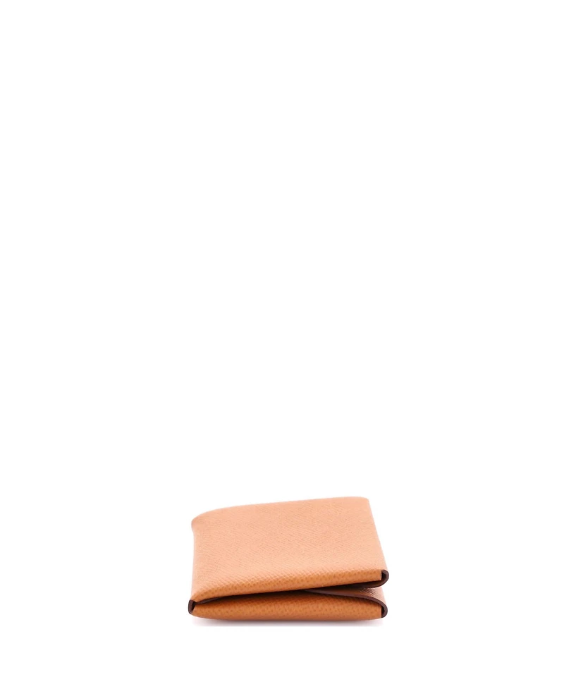 Pre-Owned Hermes Calvi Duo Card Holder Epsom