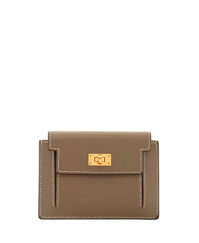 Pre-Owned Hermes Kelly Pocket Compact Wallet Epsom