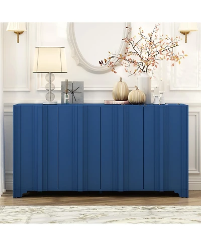 Linear Accent Sideboard - Pine Veneer