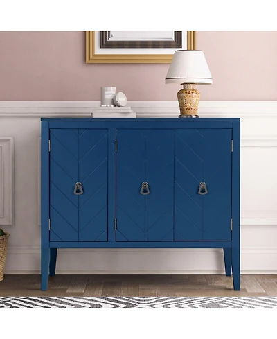 Sideboard with Adjustable Shelf, Handles & Legs