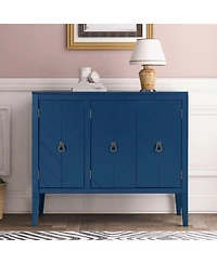 Sideboard with Adjustable Shelf, Handles & Legs