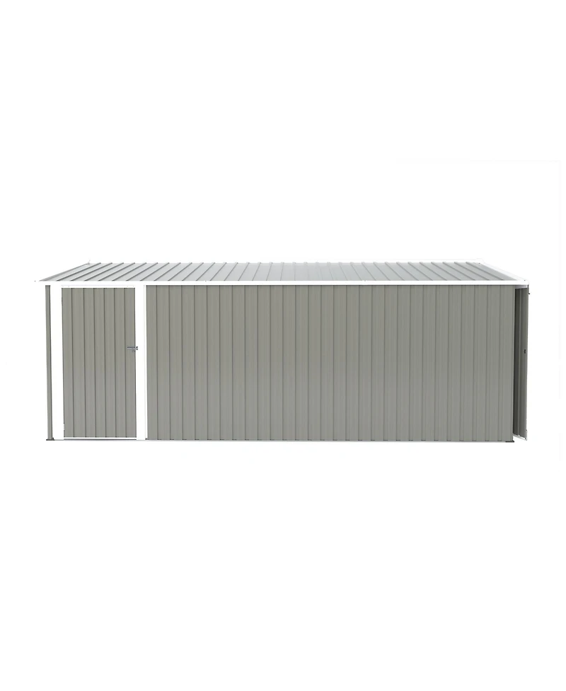 10x14 Ft Outdoor Metal Storage Shed with Doors & Vents