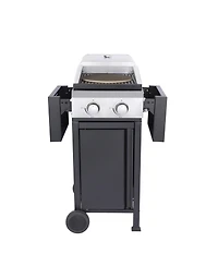 2-Burner Propane Bbq Grill with Pizza Box & Foldable Table