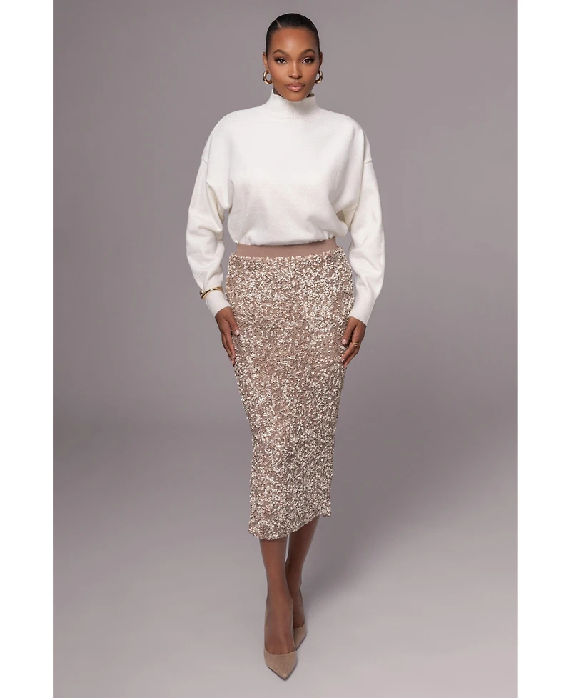 Jluxlabel Women's Sequin Midi Skirt