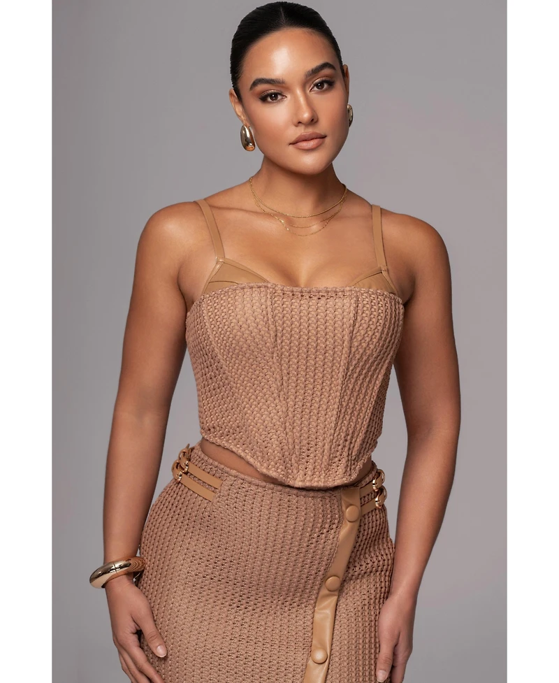 Jluxlabel Women's Textured Harley Corset Top