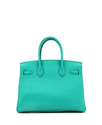 Pre-Owned Hermes Birkin 30 Handbag Green Epsom with Gold Hardware