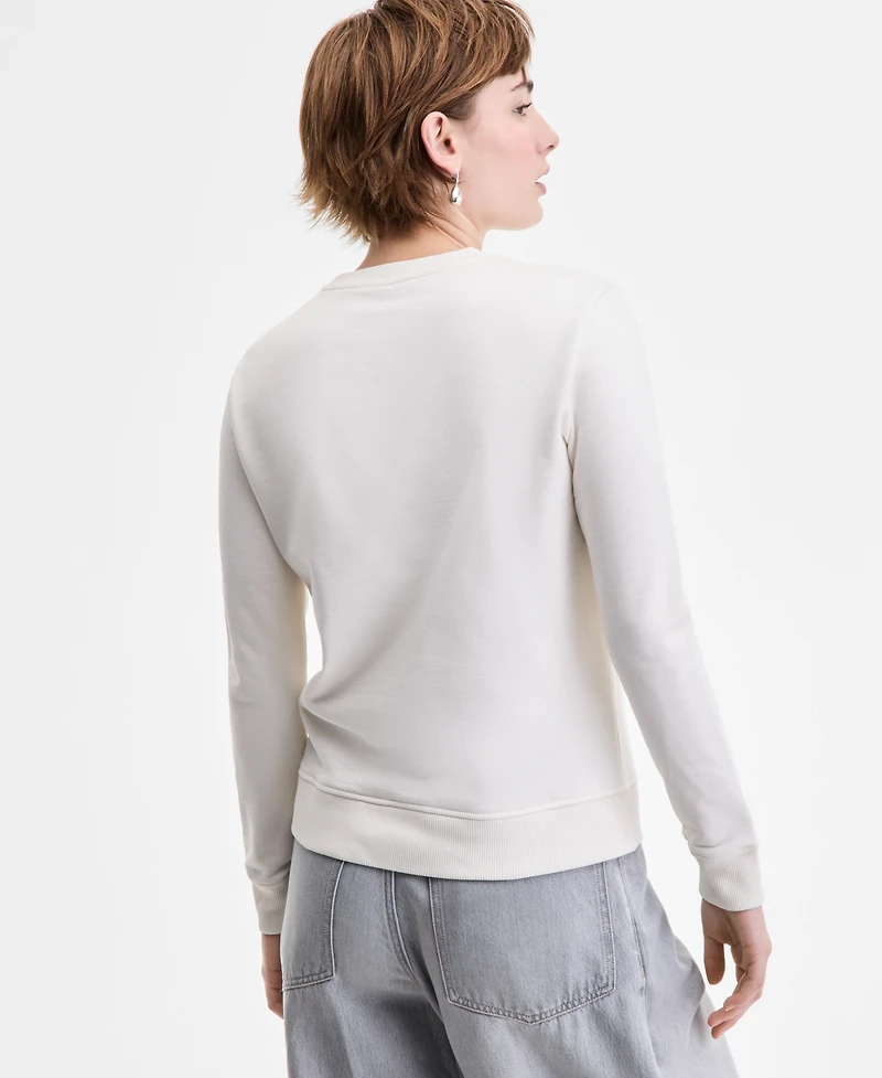 Boss Orange Women's Embellished Logo Crewneck Sweatshirt