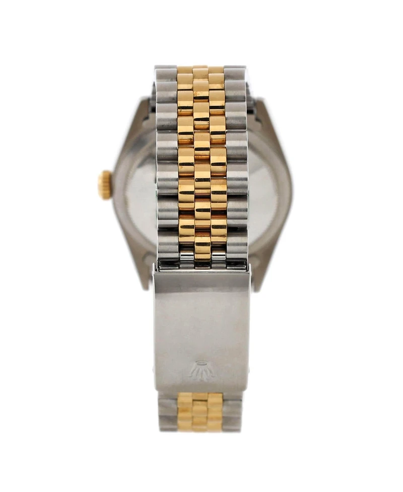 Pre-Owned Rolex Oyster Perpetual Datejust Automatic Watch in Stainless Steel and Gold with Diamond Markers 36mm