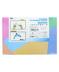 3D Wooden Painting Puzzle | Dolphin