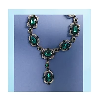 Sohi Gold-Plated Stone Statement Necklace