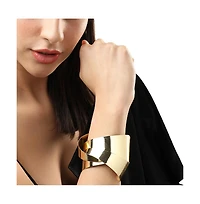 Sohi Gold-Plated Handcuff Contemporary Bracelet